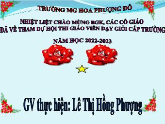 Biện pháp Tăng cường một số biện pháp nâng cao chất lượng phát triển thể chất cho trẻ 4 - 5 tuổi tại trường mẫu giáo