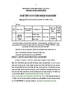 SKKN Lồng ghép kiến thức biển đảo trong dạy học môn Văn nhằm nâng cao nhận thức cho học viên TTGDNN-GDTX về chủ quyền biển đảo Việt Nam trong tình hình mới