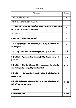 Sáng kiến kinh nghiệm Biện pháp giáo dục thói quen, hành vi, đạo đức cho trẻ 24-36 tháng tuổi D3 trường Mầm non Đại Lai