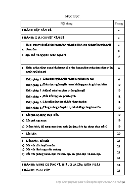 Sáng kiến kinh nghiệm Một số biện pháp phát triển ngôn ngữ cho trẻ 4-5 tuổi